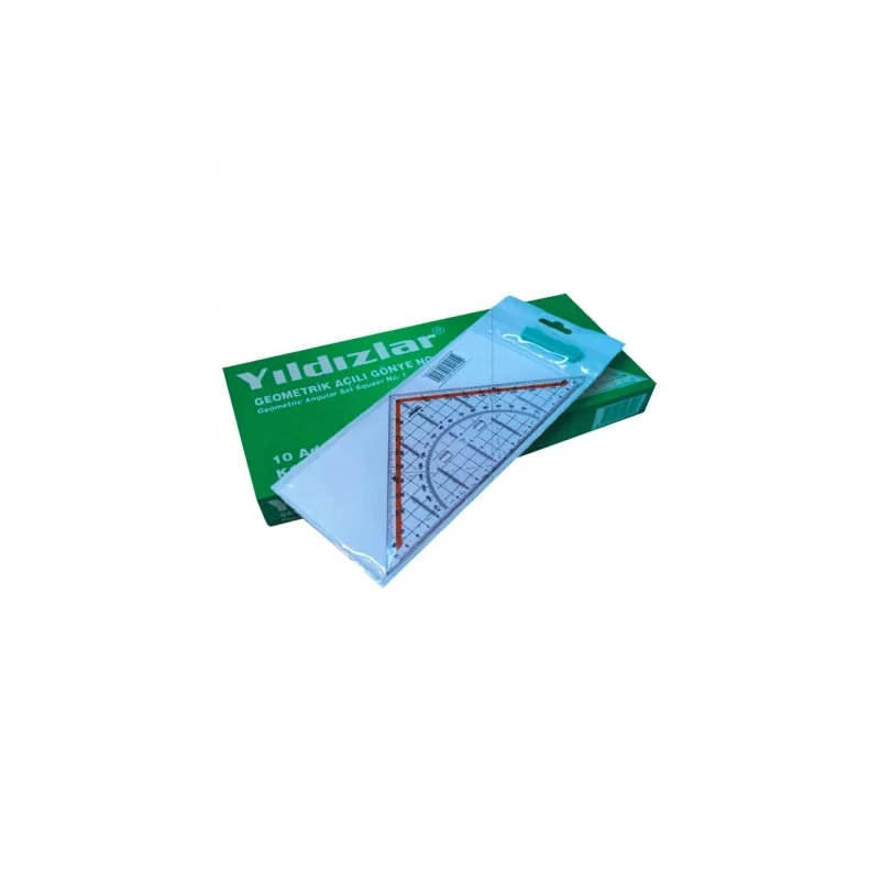 YILDIZLAR GEOMETRİK AÇILI GÖNYE NO:1 KOD.103 (Best)