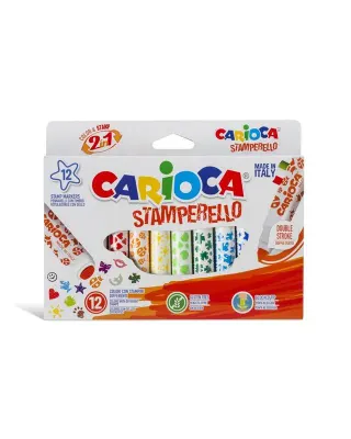 CARIOCA BABY 12 RENK JUMBO DAMGA KEÇELİ KALEM 42240 (Best)