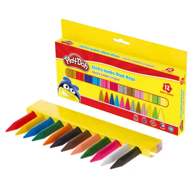 PLAY-DOH 12 RENK JUMBO CRAYON MUM BOYA CR011 (Best)