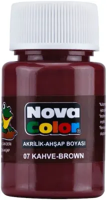 NOVA COLOR AKRİLİK BOYA ŞİŞE 30 CC KAHVERENGİ NC-175