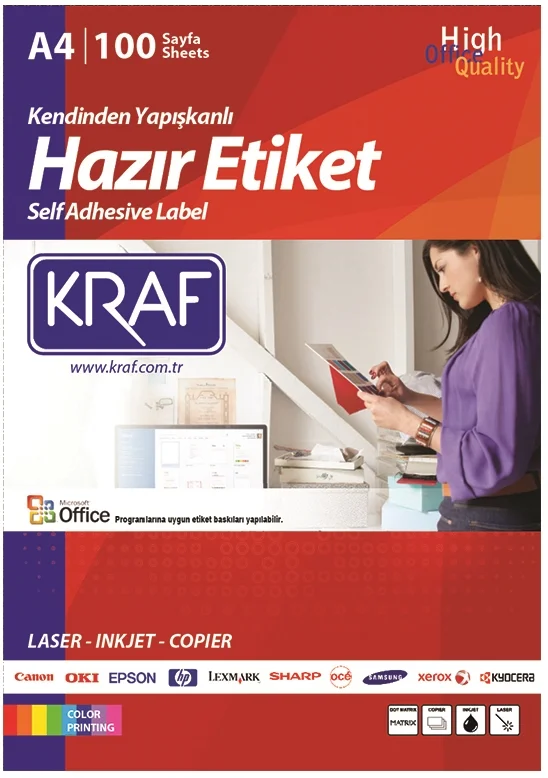 KRAF LASER ETİKET KF-2133 70 x 25 MM