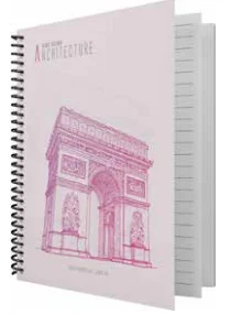 DİLMAN DEFTER ARCHITECTURE SPİRALLİ SERT KAPAK A4 120 YP KARELİ 2143