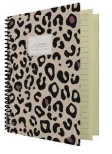 DİLMAN DEFTER LEOPAR SERİSİ KİTAP KAĞIDI DİKİŞLİ SERT KAPAK 16x22 80 YP ÇİZGİLİ 6434