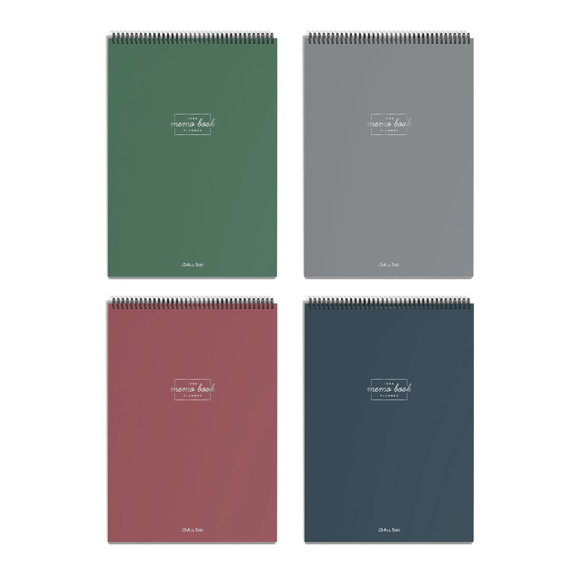 HERBOY ALL SIZE MEMO BOOK SPİRALLİ DİK PREMIUM SERT KAPAK A4 KARELİ ALL-6506