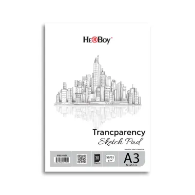 HERBOY ESKİZ SPİRALLİ BLOK 50/55G A3 30'LU  HRB-39698