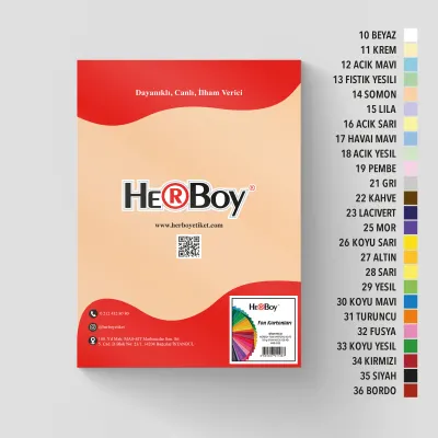 HERBOY FON KARTONU A4 160GR NO:14 SOMON HRB-3001