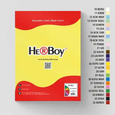 HERBOY FON KARTONU  35X50 160GR NO:28 SARI HRB-3069