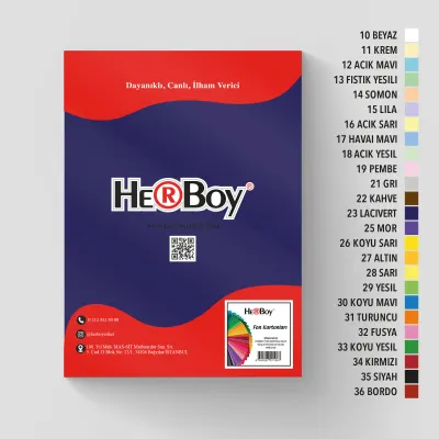 HERBOY FON KARTONU 25X35 160GR NO:23 LACİVERT  HRB-3733