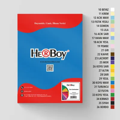 HERBOY FON KARTONU 25X35 160GR NO:30 KOYU MAVİ HRB-3740