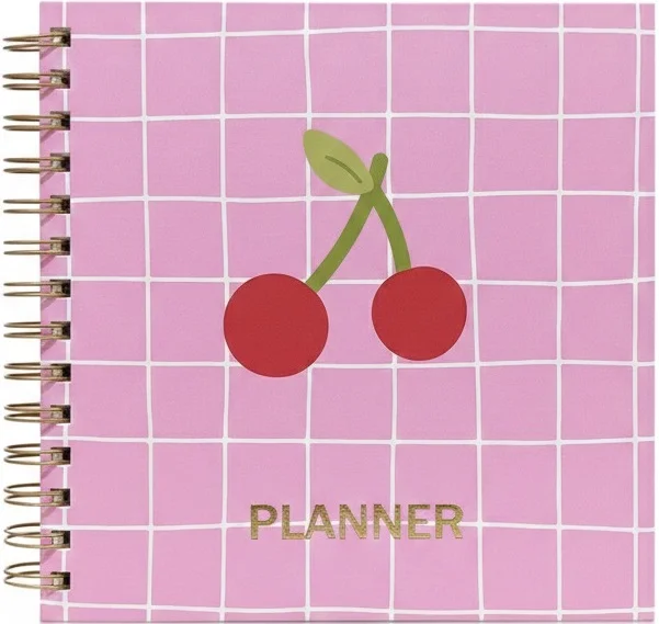 LİZ PLANNER 19X19 SERT KAPAK SPİRALLİ 4 RENK BASKILI 120YP AJT03