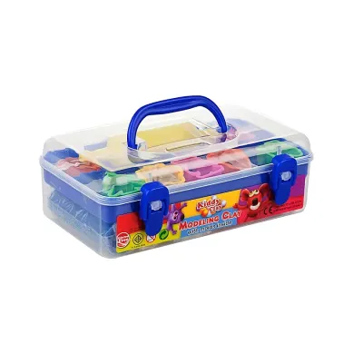 Kiddy Clay Kurumayan Model Hamur 7 Renk 550 Gram + 7 Kalıp + 1 Merdane