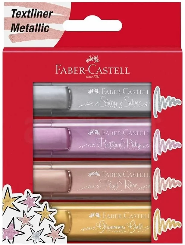 FABER FOSFORLU KALEM 46 METALİK SET 4 LÜ 154640