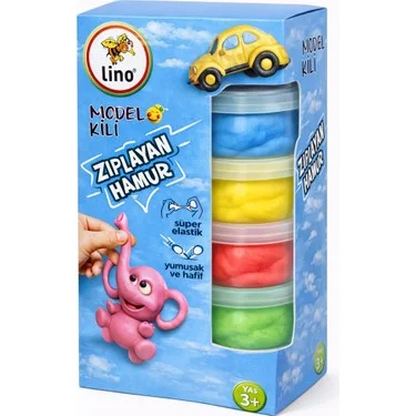 LINO MODEL KİLİ OYUN HAMURU 20 GRx4 RENK LN-0420