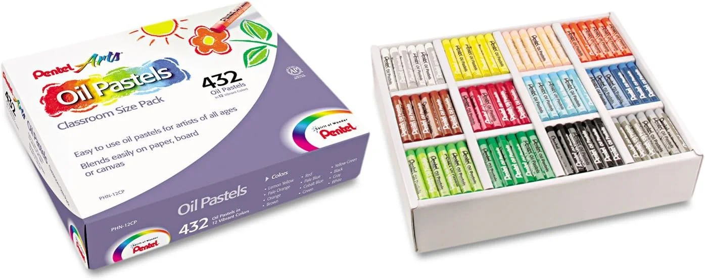PENTEL PASTEL BOYA YAĞLI PHN12 12 RENK * 36 ADET SINIF PAKETİ Y PHN12-CP