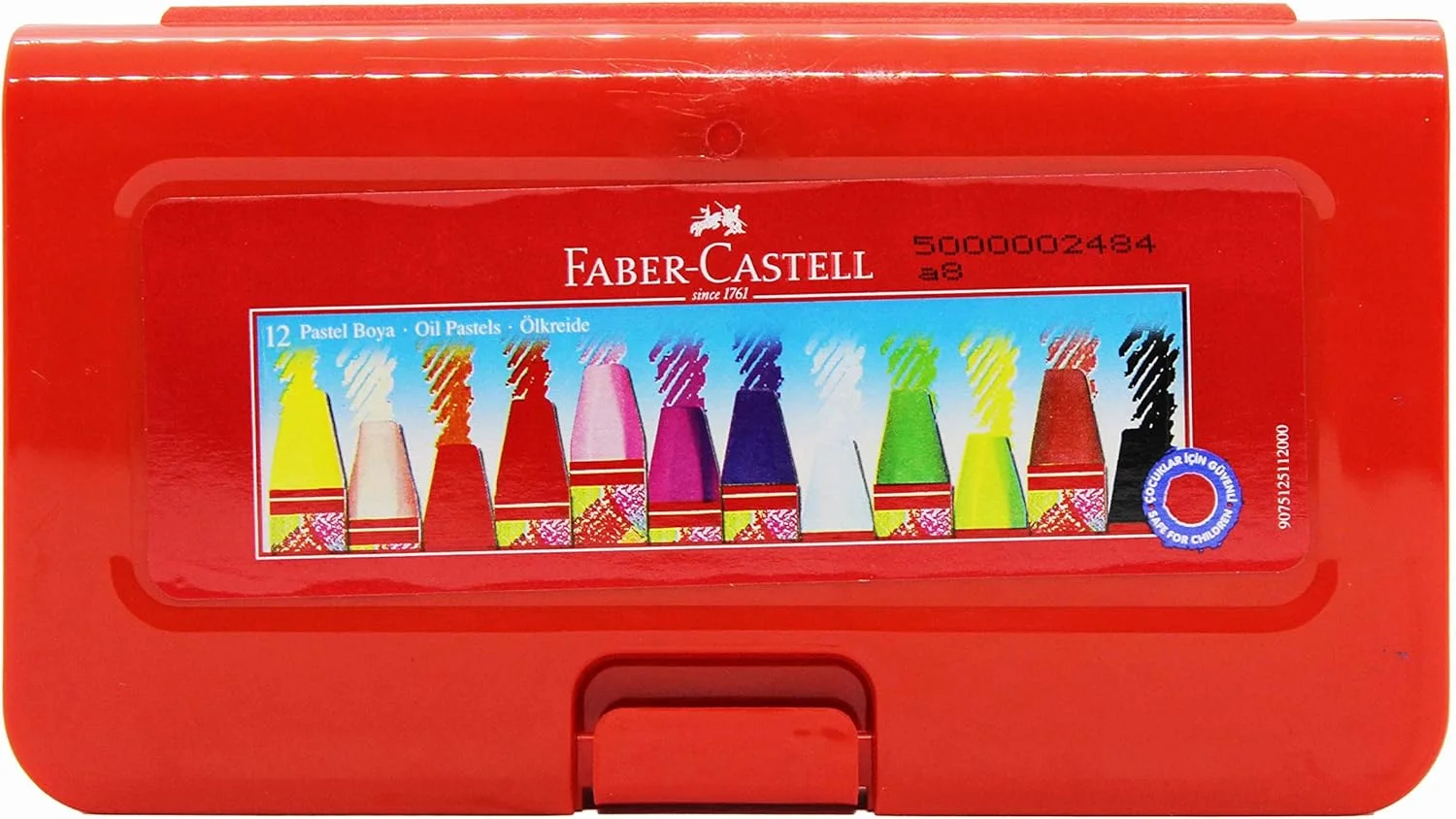 FABER PASTEL BOYA PLASTİK KUTU 12 Lİ 125112