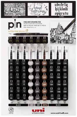 UNİ DRAWING PEN PIN-200/60P SET