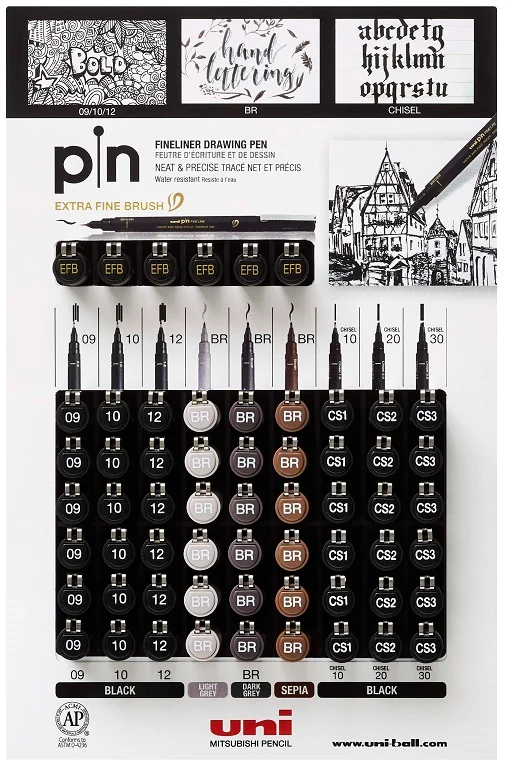 UNİ DRAWING PEN PIN-200/60P SET