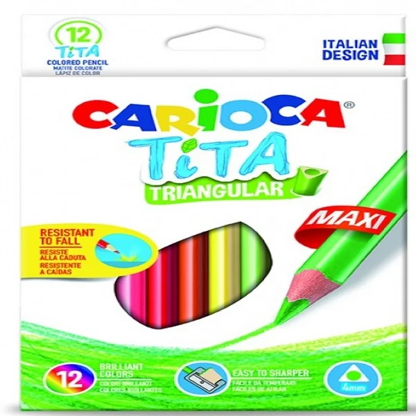 CARIOCA KURU BOYA TITA MAXI ÜÇGEN 12 Lİ 42791