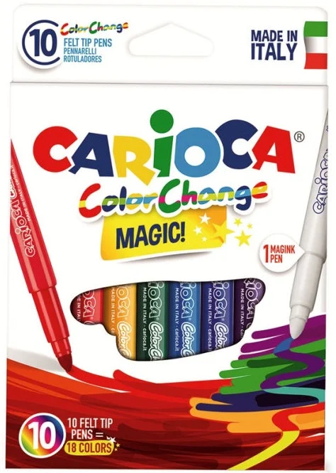 CARIOCA KEÇELİ BOYA SİHİRLİ RENK DEĞİŞTİREN 10 LU 42737