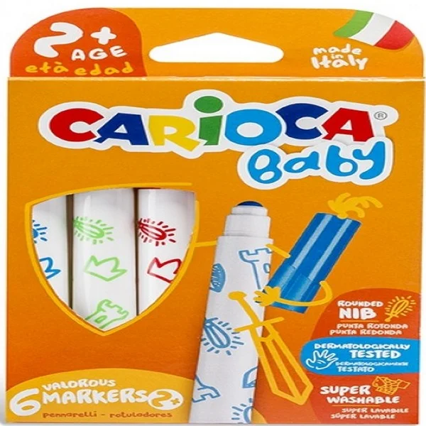 CARIOCA KEÇELİ BOYA JUMBO YIKNABİLİR 6 LI 42813