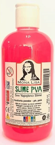 SÜDOR SLIME 250 ML FOSFORLU PEMBE SL07-12