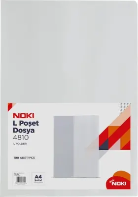 NOKİ L POŞET DOSYA ŞEFFAF 100 LÜ 4810-110
