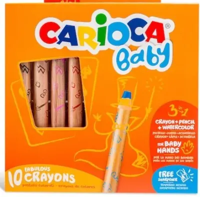CARIOCA BOYA KALEMİ 3in1 JUMBO 10 LU +1 YAŞ 42818