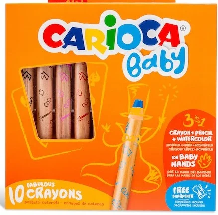 CARIOCA BOYA KALEMİ 3in1 JUMBO 10 LU +1 YAŞ 42818