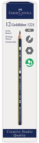 FABER KURŞUN KALEM GOLD DERECELİ 1221 12 Lİ 4B 112504