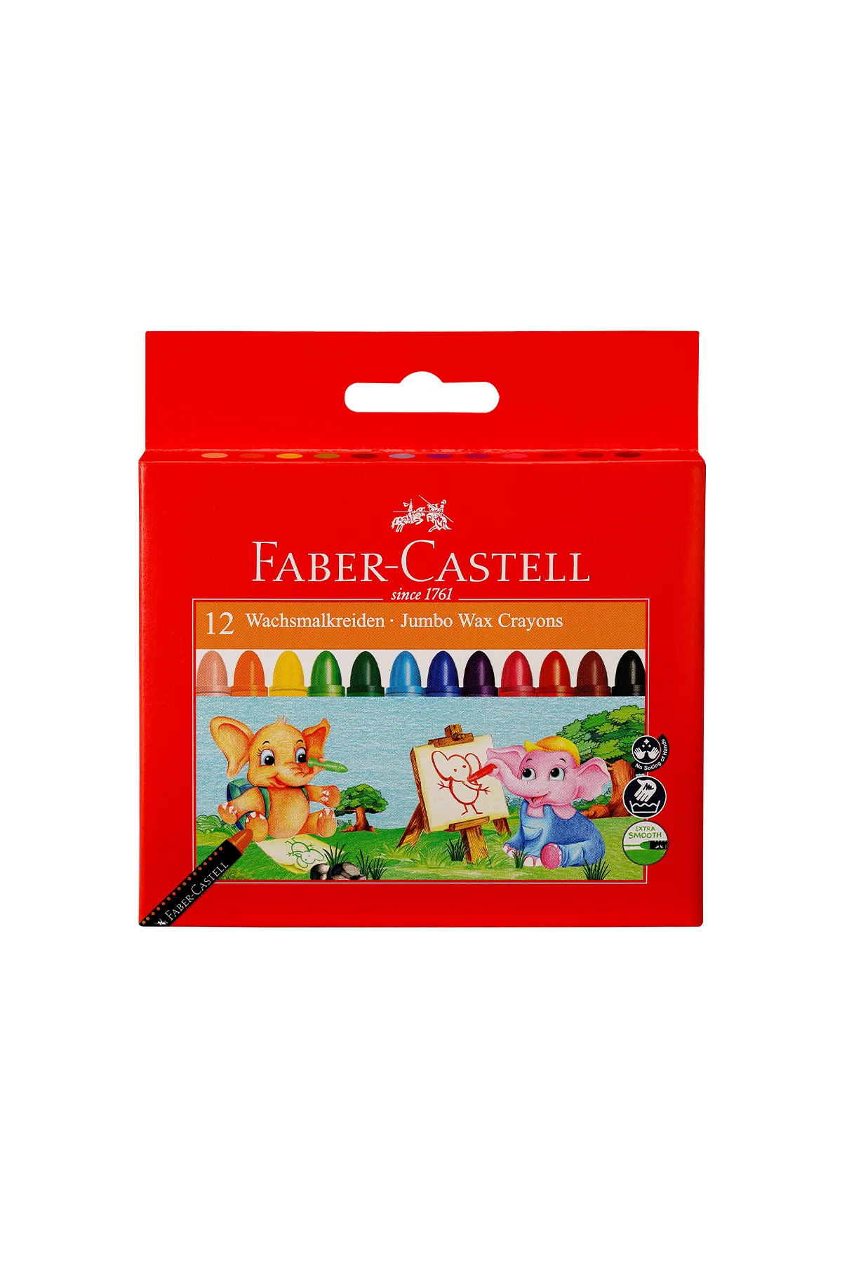 FABER PASTEL WAX CRAYON SÜPER YIKANABİLİR 12Lİ 120040