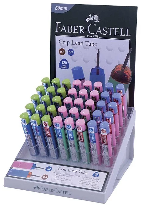 FABER MİN GRIP SOFT 05-0.7MM 2B 60MM 120Lİ SOFT T KOMBO STAND 90 LI 127659