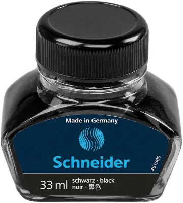 SCHNEIDER SCD312 DOLMA KALEM MÜREKKEBİ 33 ML SİYAH 6911