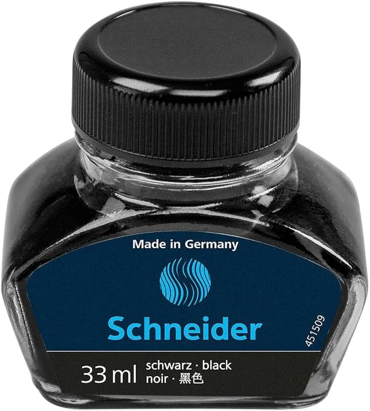 SCHNEIDER SCD312 DOLMA KALEM MÜREKKEBİ 33 ML SİYAH 6911