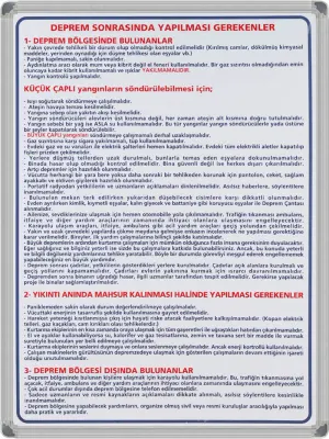 PANDA EĞİTİM DEPREM SONRASI ALÜMİNYUM ÇERÇEVE 50X70 PAN 519