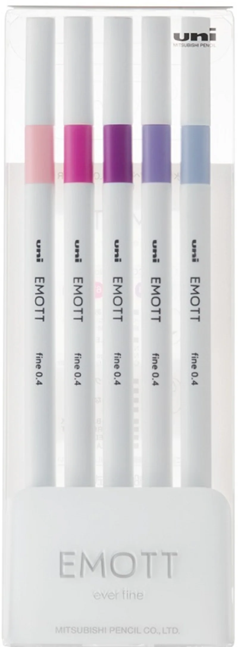 UNİ FINELINER KALEM EMOTT SET PEM-SY/5C.07 0.4 ÇİÇEK RENKLER 5 Lİ