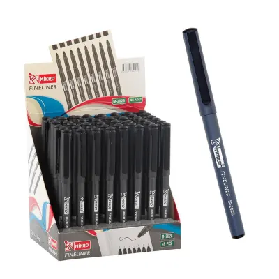 MİKRO FINELINER KALEM SİYAH STANDLI M-2028
