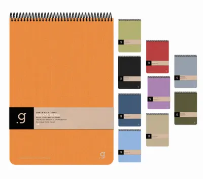 GIPTA DEFTER CANVAS BLOCK 17x24 SPİRALLİ SERT KAPAK 100 YP. KARELİ 6999