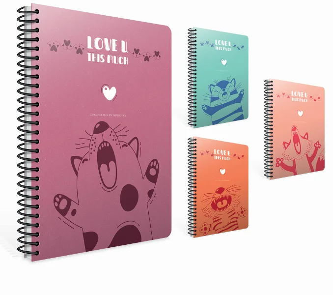 GIPTA DEFTER LOVE U A4 SPİRALLİ PP KAPAK 80 YP. ÇİZGİLİ 7220