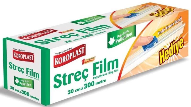 PASİF KOROPLAST STREÇ FİLM ENDÜSTRİYEL 30 CM x 300 MT ST03500042