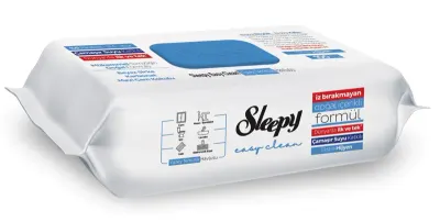 SLEEPY EASY CLEAN YÜZEY TEMİZLİK HAVLUSU 100 LÜ ÇAMAŞIR SUYU KATKILI (MAVİ)