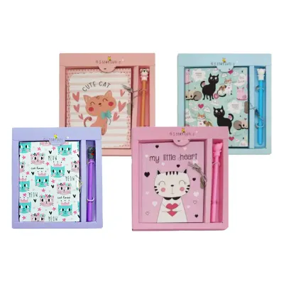 UNICK COLOR HATIRA DEFTERİ CUTE CATS KALEMLİ KİLİTLİ 7117
