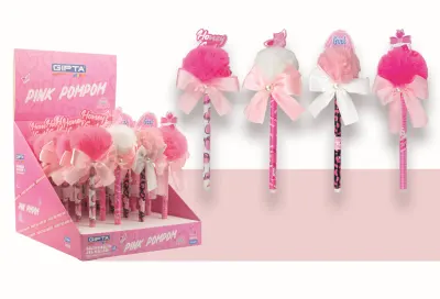 GIPTA JEL KALEM PINK POMPOM SİLİNEBİLİR 20 Lİ STAND K426800