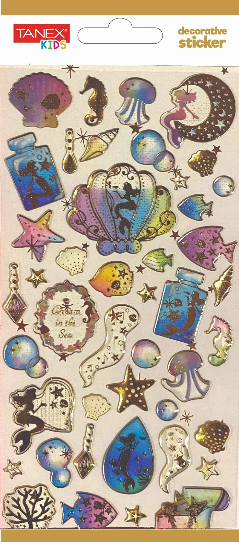 TANEX ETİKET DECORATİVE STICKER-19 PUFFY 5 ADET TNX-5018