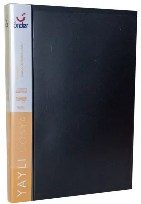 ÖNDER YAYLI DOSYA PP SİYAH 1106-3