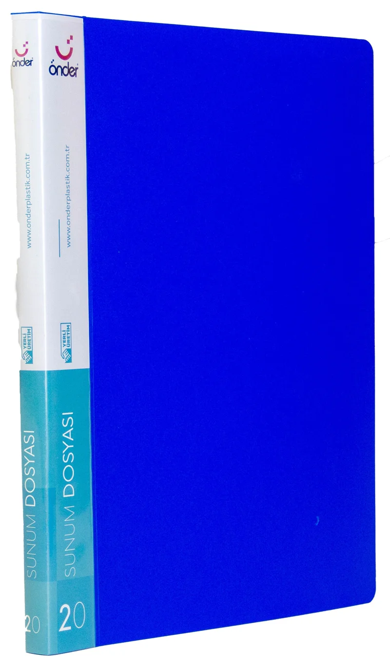 ÖNDER SUNUM DOSYASI PP A4 20 Lİ MAVİ 1020-1