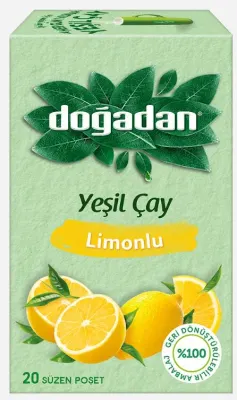 DOĞADAN BİTKİ ÇAYI YEŞİL ÇAY LİMONLU 20 Lİ
