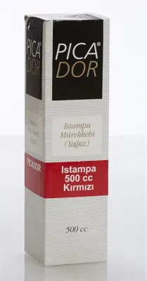 PICADOR ISTAMPA MÜREKKEBİ 500 ML KIRMIZI KE009