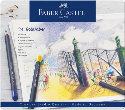 FABER GOLDFABER KURU BOYA KALEMİ 24 LÜ 114724