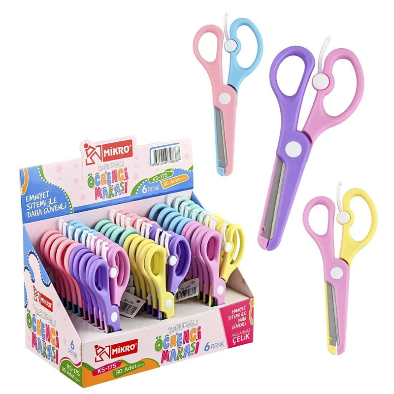 MİKRO MAKAS ÖĞRENCİ KORUMALI STANDLI KS175