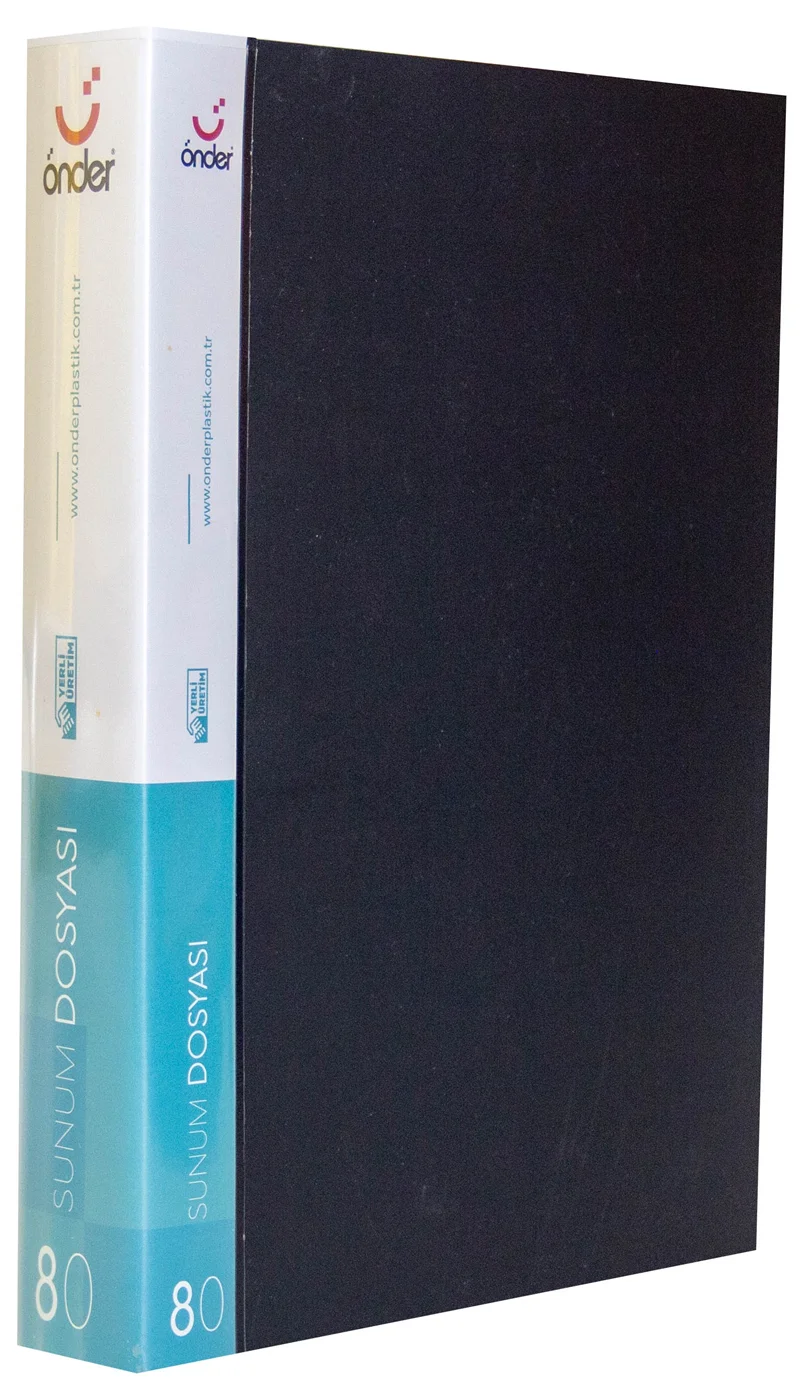 ÖNDER SUNUM DOSYASI PP A4 80 Lİ SİYAH 1080-3